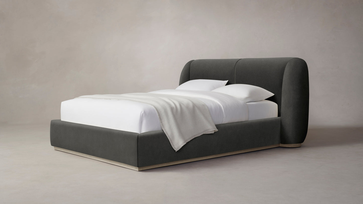 The Smith  - Performance Velvet Slate Bed - 42" Headboard