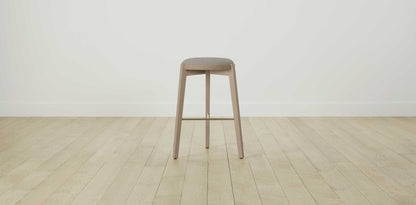 The Stanton with Brushed Nickel - Merino Dusk Bar and Counter Stool