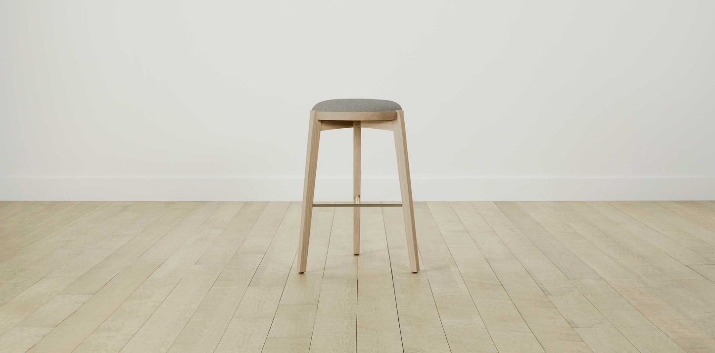 The Stanton with Brushed Brass - Merino Granite Bar and Counter Stool