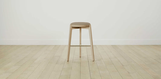 The Stanton with Brushed Nickel - Merino Wheat Bar and Counter Stool