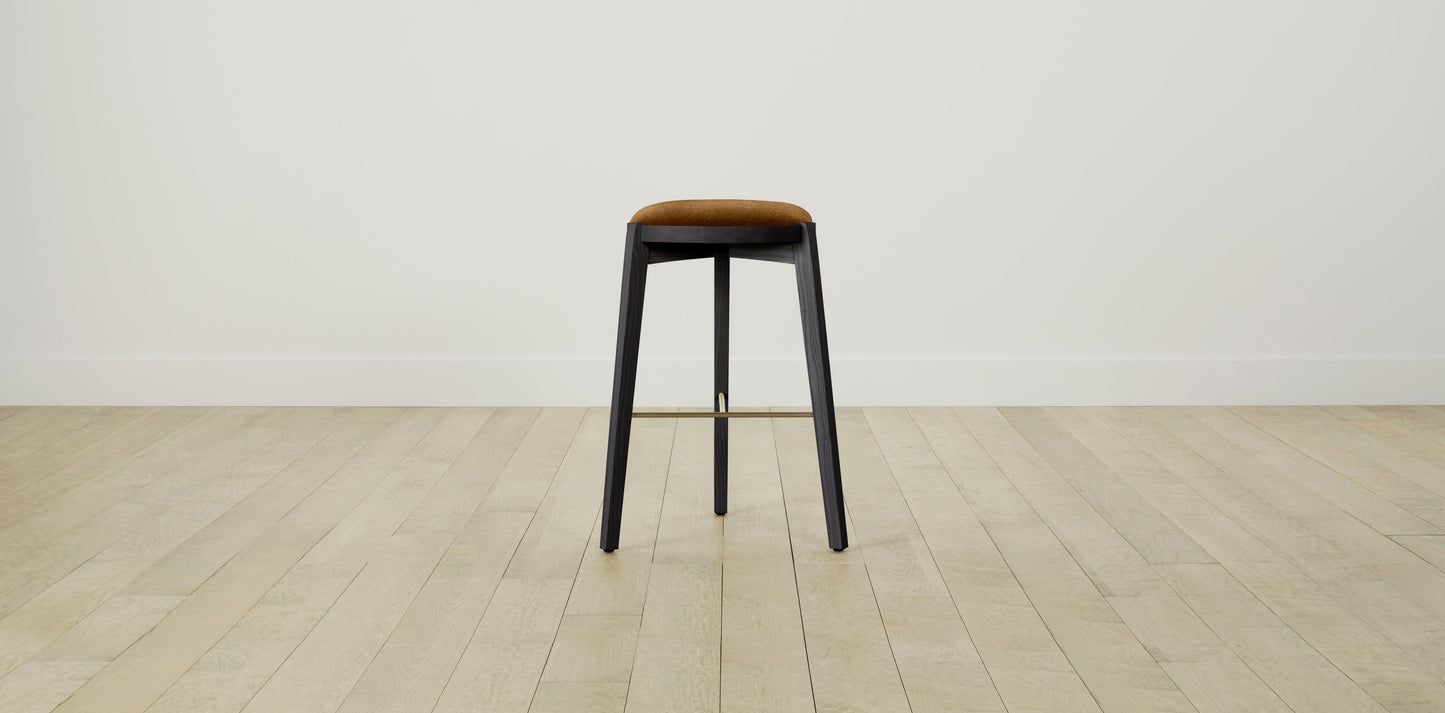 The Stanton with Onyx - Mohair Brown Sugar Bar and Counter Stool