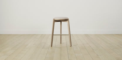 The Stanton with Brushed Nickel - Nubuck Leather Sail Bar and Counter Stool