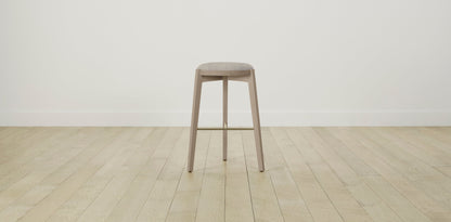 The Stanton with Brushed Nickel - Performance Basketweave Pebble Bar and Counter Stool