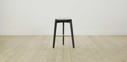 The Stanton with Brushed Nickel - Performance Bouclé Polar Bar and Counter Stool