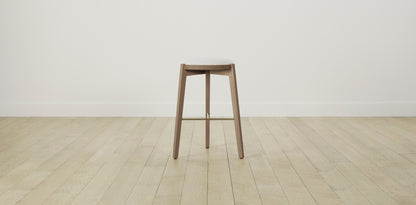 The Stanton with Brushed Nickel - Performance Chenille Alabaster Bar and Counter Stool