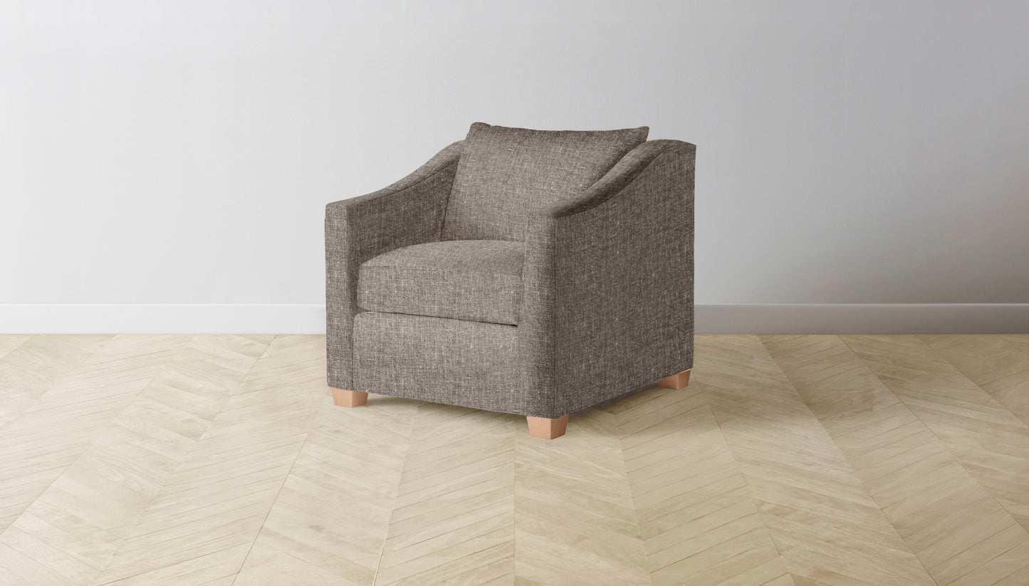 The Sullivan  - Belgian Linen Carob Chair