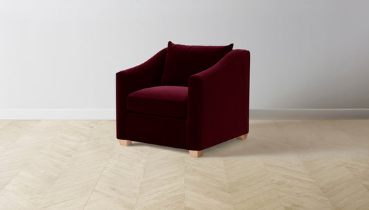 The Sullivan  - Mohair Crimson Chair