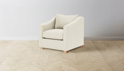 The Sullivan  - Pebbled Leather Swan Chair