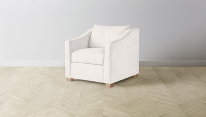 The Sullivan  - Performance Textured Tweed Snow Chair