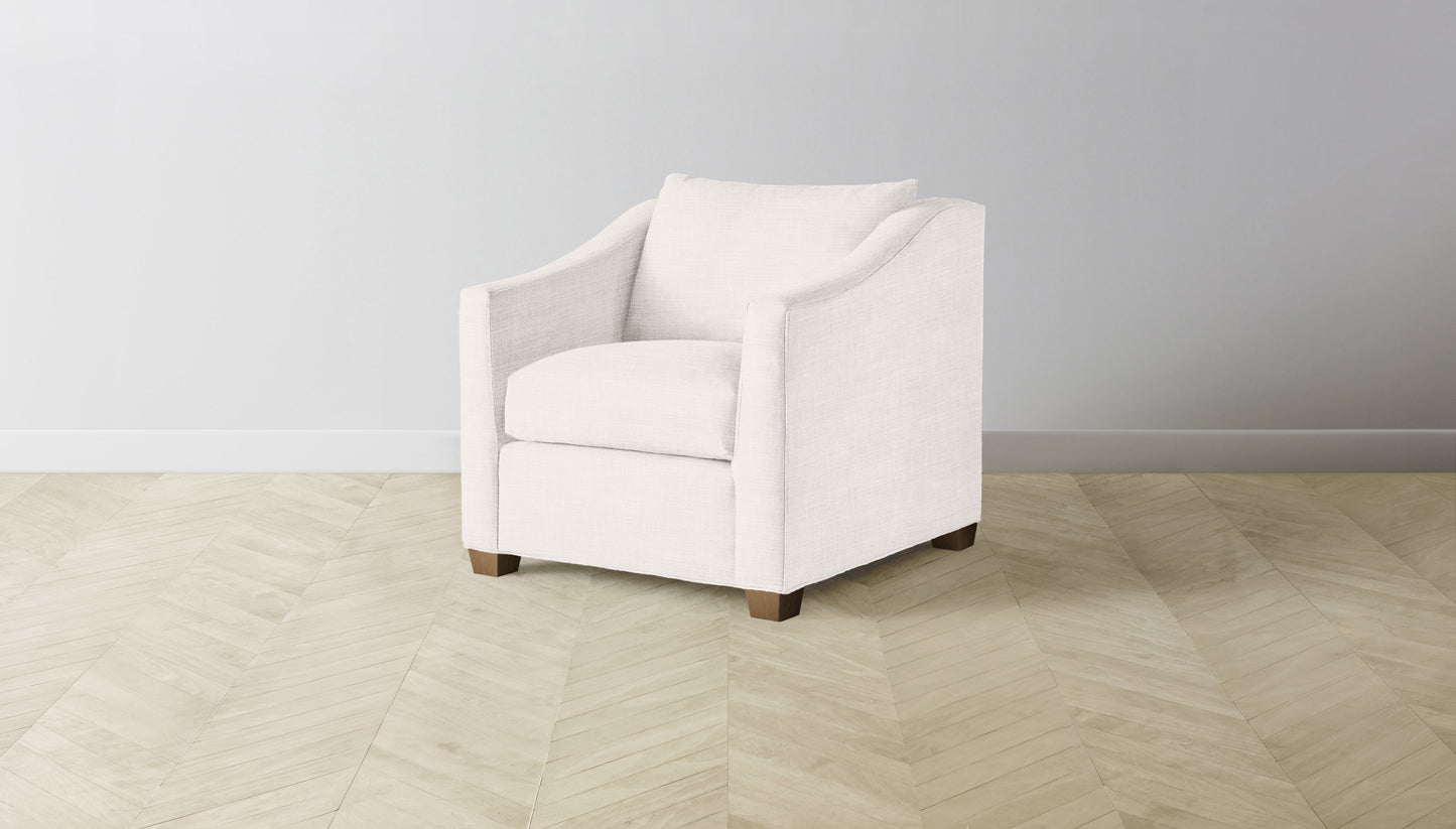 The Sullivan  - Performance Textured Tweed Snow Chair