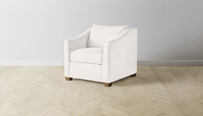 The Sullivan  - Performance Textured Tweed Snow Chair