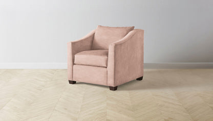 The Sullivan  - Performance Velvet Dusty Rose Chair