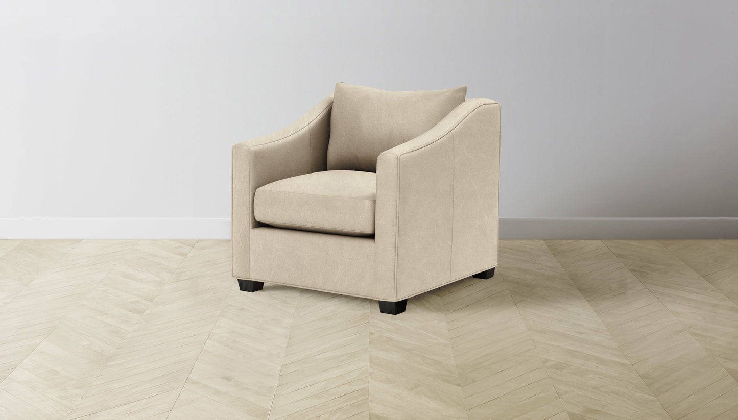 The Sullivan  - Tuscan Leather Bisque Chair