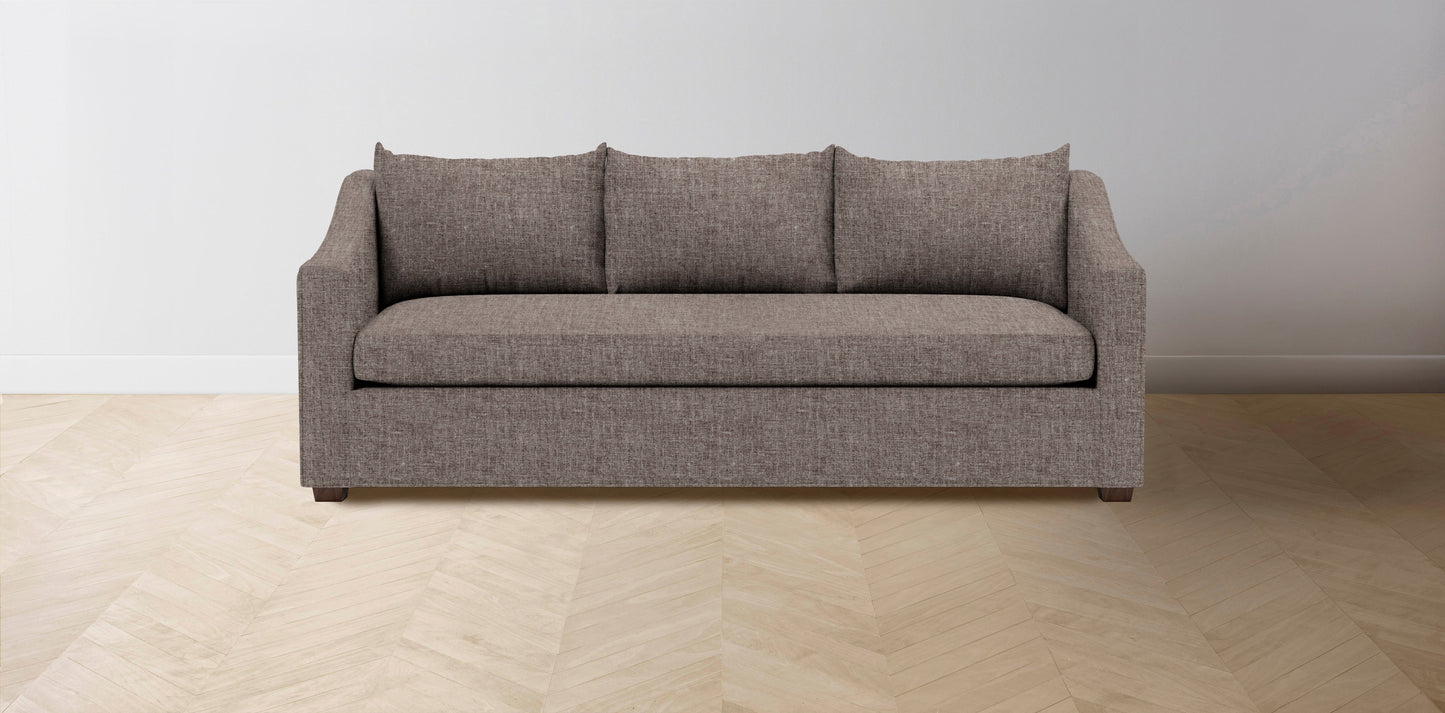 The Sullivan  - Belgian Linen Carob Sofa