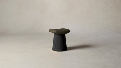 The Weston  - Pebbled Leather Truffle Stool